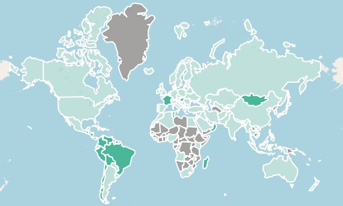 Pays pour 8ème proposition